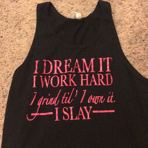 Posh boss sleeveless black tank Medium - Picture 3 of 3